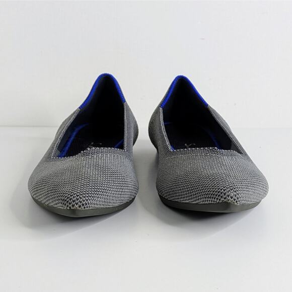 Rothy's The Point Gray Ballet Flats 7 Sustainable Slip On Capsule Wardrobe - Picture 4 of 13